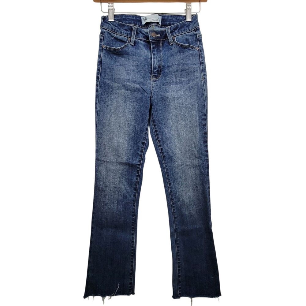 RSQ Sydney Crop Flare Raw Hem Jeans Size 0